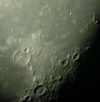 A 1st quarter Moon is one-fourth of the way through the monthly Lunar Cycle.

Digital photo by Joanna - via her Intes 6'' f-18 Maksutov Cassegrainian telescope